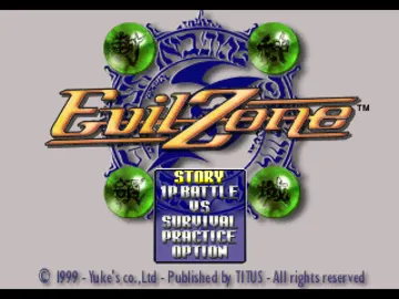 Evil Zone (US) screen shot title